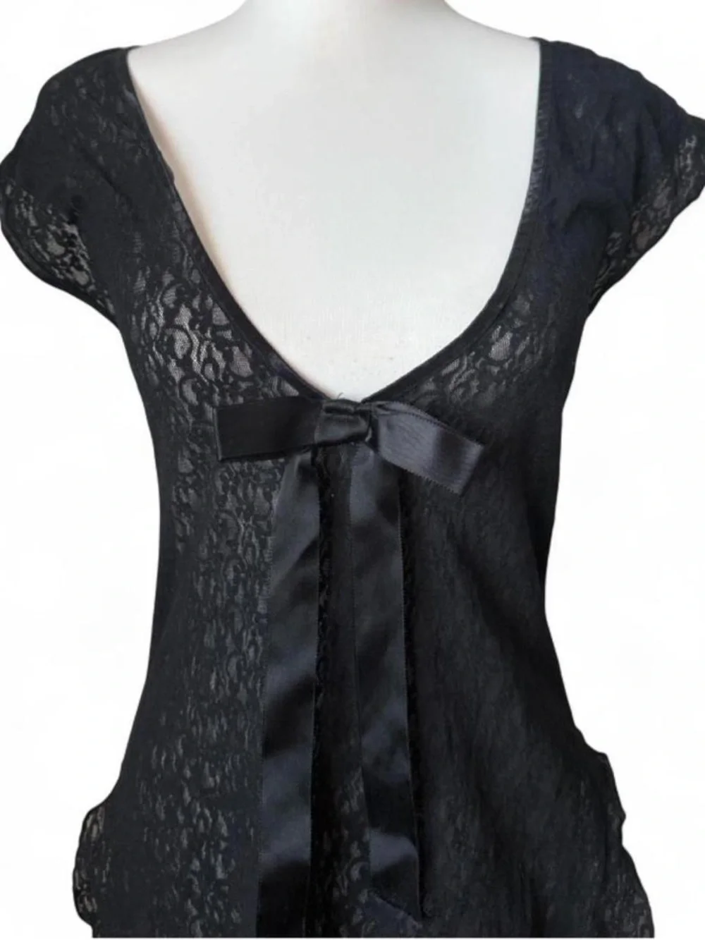 Black Lace Babydoll Slip